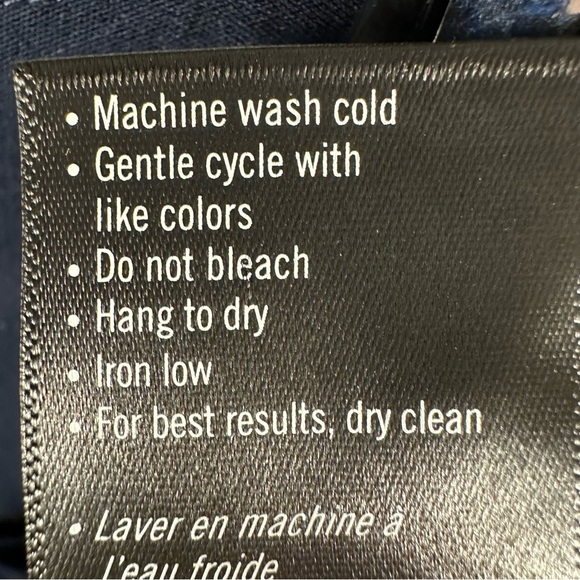 Paige Aracelli Pleated Wide Leg Pants Trousers High Rise Cuffed Hem Navy 2 NWT - Picture 9 of 9